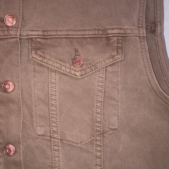 Wild Fable Size XL Denim Jean Trucker Vest - Picture 3 of 8